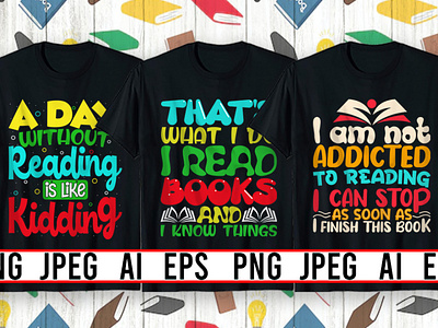 Best Selling Books Day T-Shirt design