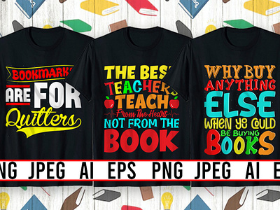 Best Selling Books Day T-Shirt design