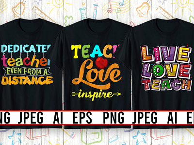 Best Selling Teacher T-Shirt design bulk design fashion illustration logo teacher t shirt tee tshirt typography ui unique