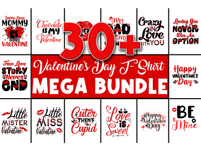 Best Valentines Day T-Shirt & Mug Design Bundle