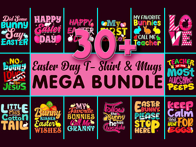 Best Easter Day T-Shirt & Mug Design Bundle