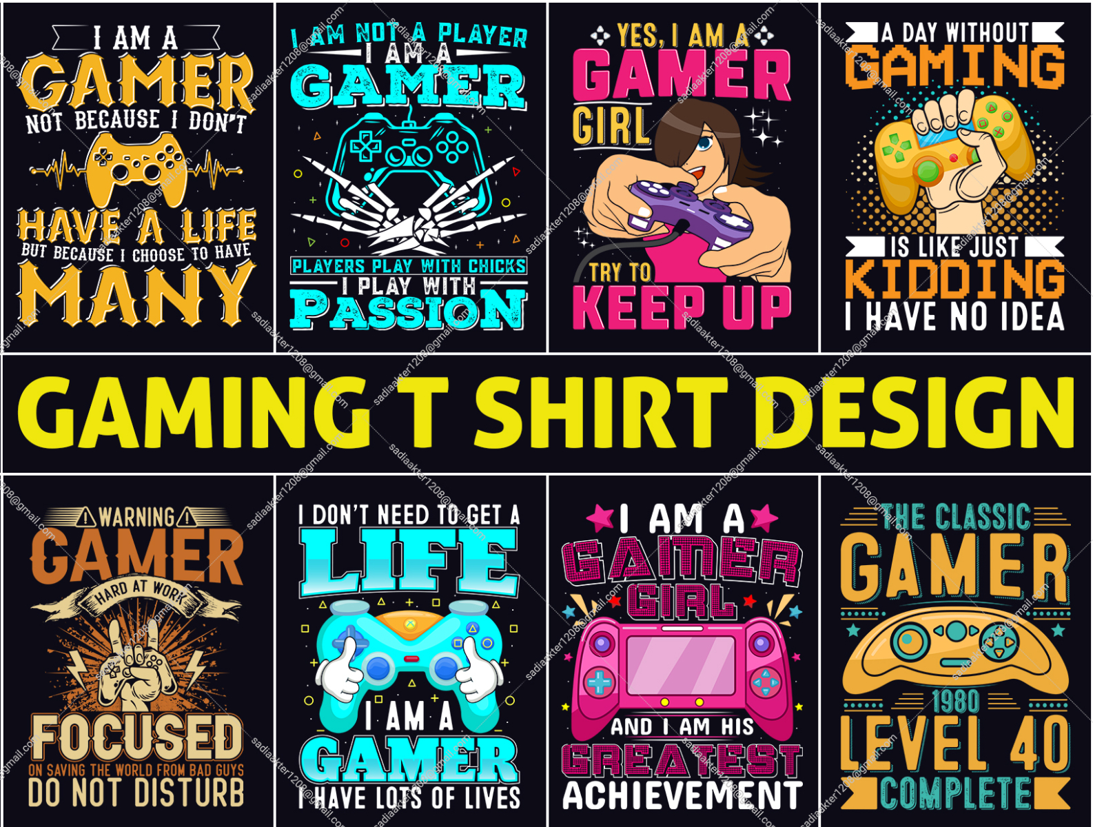 Best Gaming T-Shirt Design For A Client by sadia2209 on Dribbble