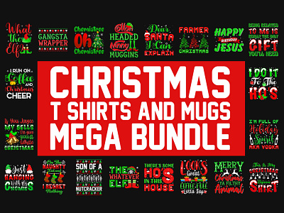 Best Christmas Day T Shirt & Mug Design Bundle 4