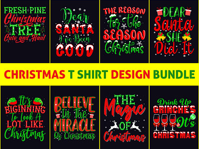 Best Christmas Day T Shirt & Mug Design Bundle