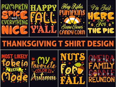 Best Fall / Thanksgiving T Shirt & Mug Design Bundle