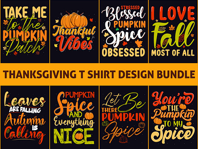 Best Fall / Thanksgiving T Shirt & Mug Design Bundle