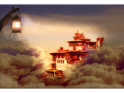 Takstang Monastery (Tiger Nest) - Bhutan bhutan edit editing matte mattepainting monastery peace peaceful photoshop takstang tiger nest