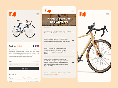 Fuji Mobile V app design ui ux