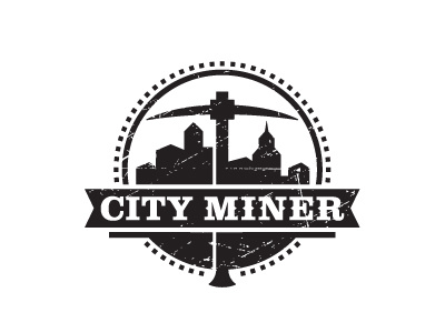 City Miner city. pick ax grit miner street