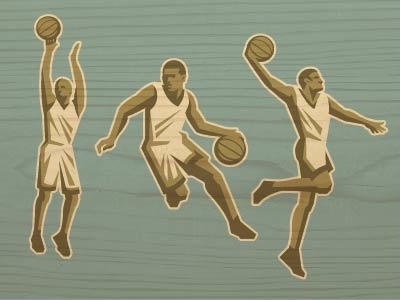 Ballers basketball players wood
