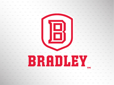 Bradley University athletic basketball bradley college crest shield sports