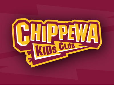 Chippewa Kids Club athletics college kids sports youth mark