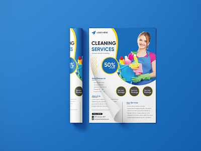 Cleaning Services A4 Size Template