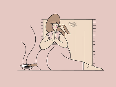 Palo Santo project character characterart characterdesign cutegirl girl illustration meditation woman