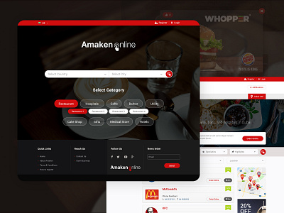 Online food ordering food app foodie minimal trending uidesign ux webdesign website