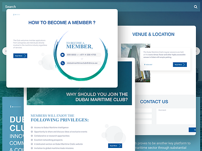 Maritime 2 clean flat minimal ui ui design web site