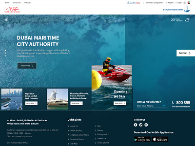 Maritime sea tourism uidesign ux design webdesign website