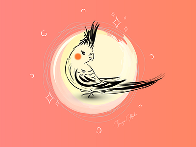 Cockatiel cartoon