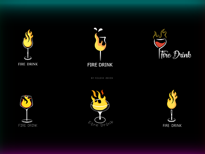 Fire Drink illustration/logo/icons