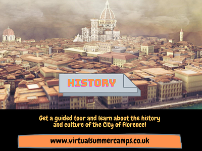 Virtual Summer Camps History Design app art branding design minimal ui ux visual web website