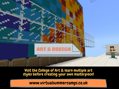 Virtual Summer Camps Art & Design Video Design app art branding design minimal ui ux visual web website