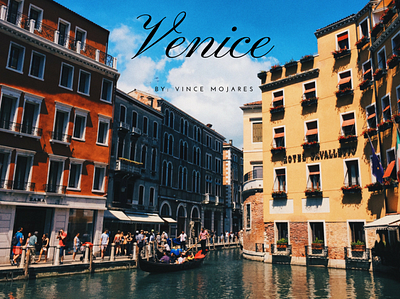 Venice Travel Film Thumbnail art branding design minimal poster thumbnail travel typography videography visual