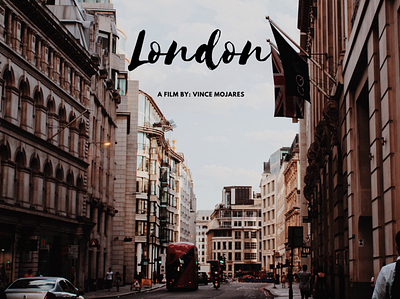 London Travel Film Thumbnail art branding design minimal poster thumbnail travel typography videography visual