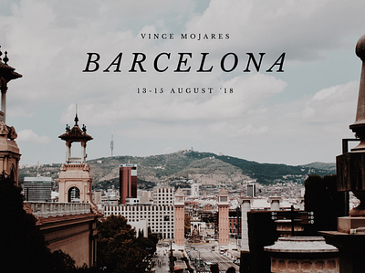 Barcelona Travel Thumbnail art branding design film minimal poster thumbnail videography visual visual design