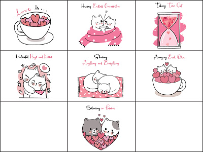 Concept Creation for Valentines day comics concept art concept creation concept design creative cutecats cuteillustration illustration love valentines day
