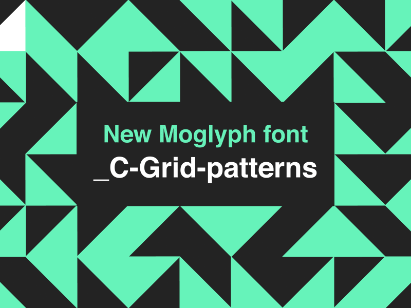 "C-Grid-patterns" - A new font for MoglyphFX aftereffects font geometric glyph moglyph motif pattern script tile tool