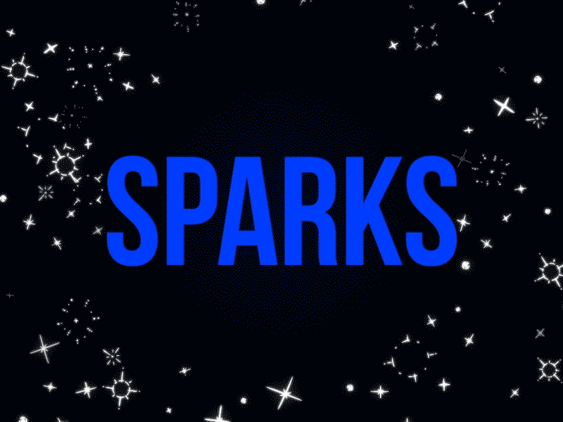 Moglyph_Particles new font - SPARKS example 2d after effects animation script