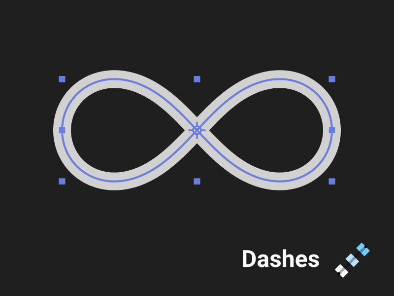 FX StrokeSetter After Effects tool - "Dashes" feature 2d after effects animation dashes infinity line outlines script shape layers stroke tool vector