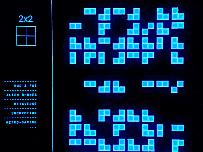 New Moglyph-PixelMatrix font - 3 2d after effects alien animation blocks crypto fui hud interface pattern pixel retro sci fi tool type typo