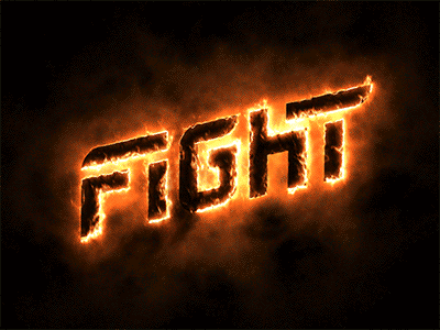 Fire Fight Logo Test animation effect fire logo plugin saber type