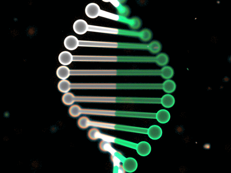 Element3D experiment - DNA loop 3d after effects animation chromatic aberration depth of field dna element loop