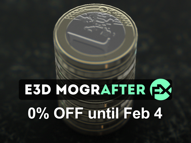 E3D Mografter FX - Save money ! 3d after effects coupon discount element release script tool