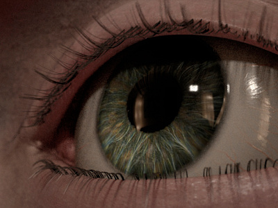 3D Eye Closeup 3d eye iris model realistic reflexion texture