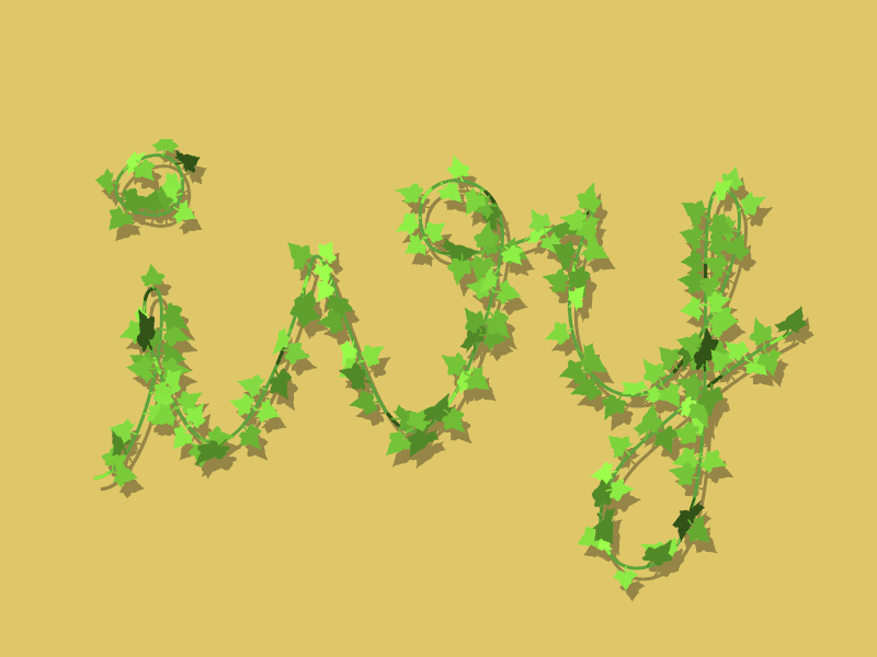 Ivy Xperiment after effects animation expermiment expression ivy path plant