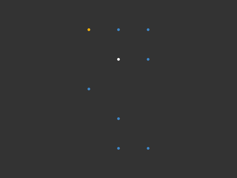 "Living dots grid" Xperiment