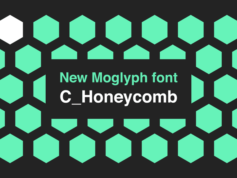 New Moglyph FX font "C_Honeycomb" ! after effects font glyph script tool