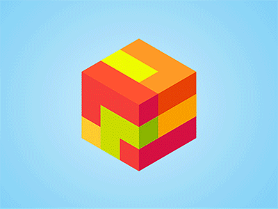 Modular Cube Animation 3d cinema4d cube isometric modular