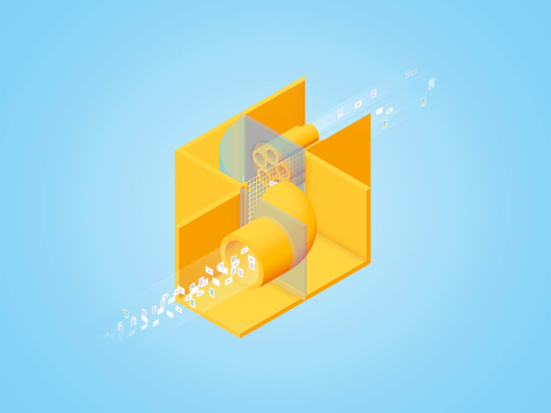 Modular unit 2 3d cinema4d data isometric