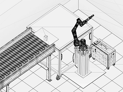 robots project - shot 2 3d isometric robots