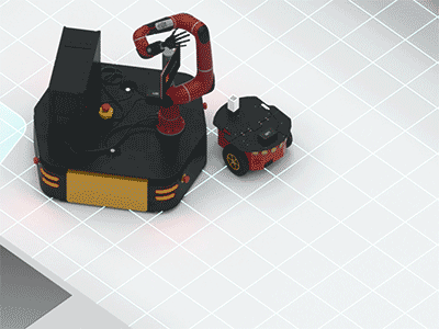 robots project - shot 3 3d isometric robots