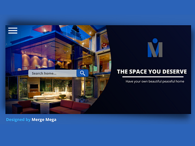 The Space You Deserve design by Merge Mega app design designer home homedesign landscape luxury design property marketing property website sales page