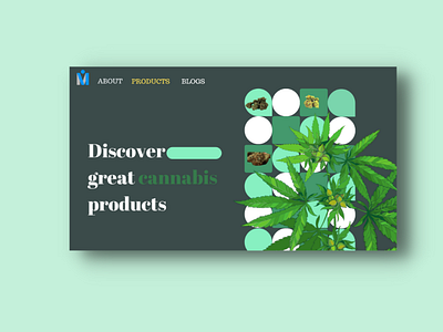 Cannabis Website app cannabis design e commerce food ui web weed