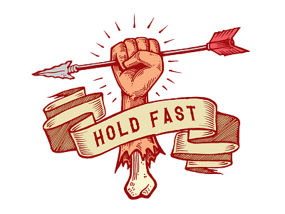 Hold Fast drawing graphic illustration matt corrado sticker