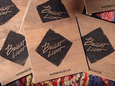 Bright Light Cards bright light cards design graphic wood