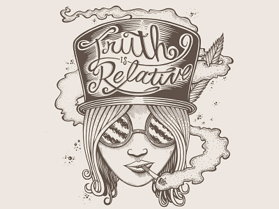 Truth Is Relative drawing graphic hand drawn illustration lettering text type typography