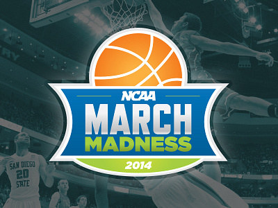 March Madness basketball design graphic hoops logo march madness sports